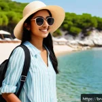 Home 23 크로아티아 기후 및 계절별 옷차림 - A young Bengali woman dressed in breathable summer clothing suitable for Croatia’s coastal heat and ...