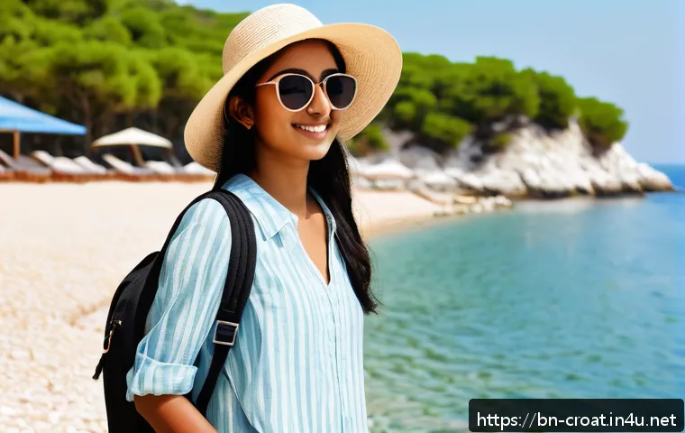 크로아티아 기후 및 계절별 옷차림 - A young Bengali woman dressed in breathable summer clothing suitable for Croatia’s coastal heat and ...